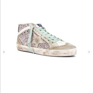 NEW IN BOX Golden Goose Glitter Mid Star